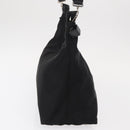 Salvatore Ferragamo Vala Shoulder Bag Nylon Black Silver Auth ka686-4