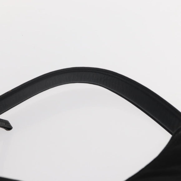 Salvatore Ferragamo Vala Shoulder Bag Nylon Black Silver Auth ka686