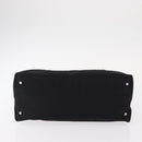 Salvatore Ferragamo Vala Shoulder Bag Nylon Black Silver Auth ka686-5