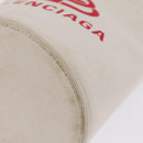 Balenciaga Wave XS Hand Bag Canvas 2way White Silver 619979 Auth ka6861-15