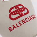 Balenciaga Wave XS Hand Bag Canvas 2way White Silver 619979 Auth ka6861-18