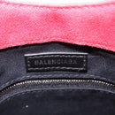 Balenciaga Wave XS Hand Bag Canvas 2way White Silver 619979 Auth ka6861-19