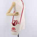Balenciaga Wave XS Hand Bag Canvas 2way White Silver 619979 Auth ka6861-26