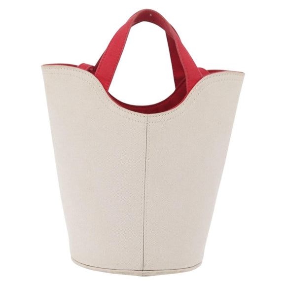 Balenciaga Wave XS Hand Bag Canvas 2way White Silver 619979 Auth ka6861