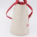 Balenciaga Wave XS Hand Bag Canvas 2way White Silver 619979 Auth ka6861-5