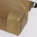 GUCCI Micro GG Canvas Shoulder Bag Nylon Outlet Brown Silver 257301 Auth ka6862-12
