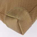 GUCCI Micro GG Canvas Shoulder Bag Nylon Outlet Brown Silver 257301 Auth ka6862-13