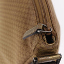 GUCCI Micro GG Canvas Shoulder Bag Nylon Outlet Brown Silver 257301 Auth ka6862-16