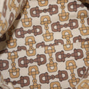 GUCCI Micro GG Canvas Shoulder Bag Nylon Outlet Brown Silver 257301 Auth ka6862-19