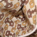 GUCCI Micro GG Canvas Shoulder Bag Nylon Outlet Brown Silver 257301 Auth ka6862-23