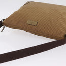 GUCCI Micro GG Canvas Shoulder Bag Nylon Outlet Brown Silver 257301 Auth ka6862-6