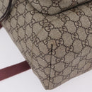 GUCCI GG Blooms Backpack PVC Beige Silver 405019 Auth ka6863V-13