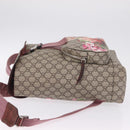 GUCCI GG Blooms Backpack PVC Beige Silver 405019 Auth ka6863V-5