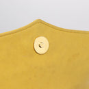 Bally Chain Shoulder Bag Leather Yellow Gold Auth ka6868-18