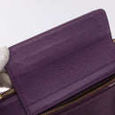 MCM Hand Bag Leather 2way Purple Gold Auth ka6869-21
