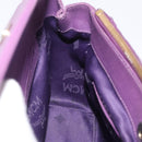 MCM Hand Bag Leather 2way Purple Gold Auth ka6869-24