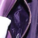 MCM Hand Bag Leather 2way Purple Gold Auth ka6869-27