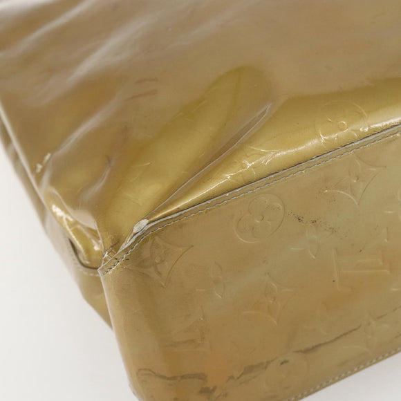 LOUIS VUITTON Monogram Vernis Reade MM Hand Bag Gris M91142 LV Auth ka687