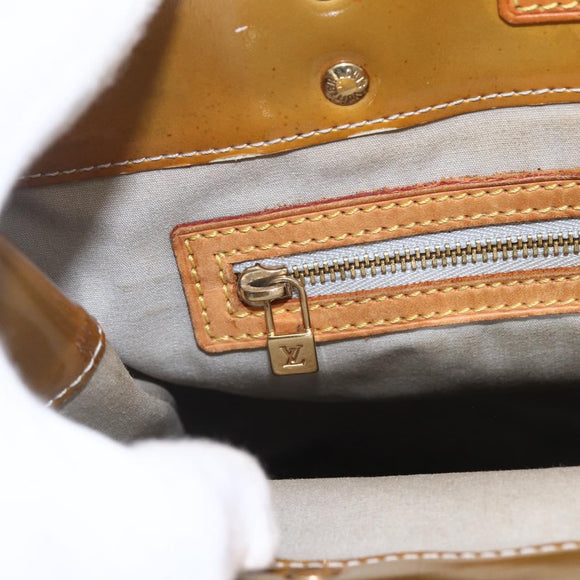 LOUIS VUITTON Monogram Vernis Reade MM Hand Bag Gris M91142 LV Auth ka687