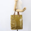 LOUIS VUITTON Monogram Vernis Reade MM Hand Bag Gris M91142 LV Auth ka687-21