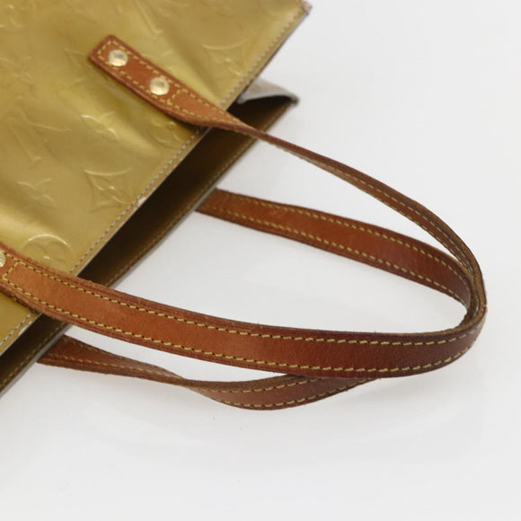 LOUIS VUITTON Monogram Vernis Reade MM Hand Bag Gris M91142 LV Auth ka687