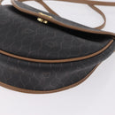 Christian Dior Honeycomb Shoulder Bag PVC Black Gold Auth ka6870-11
