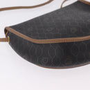 Christian Dior Honeycomb Shoulder Bag PVC Black Gold Auth ka6870-12