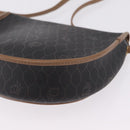 Christian Dior Honeycomb Shoulder Bag PVC Black Gold Auth ka6870-13