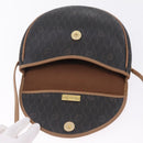 Christian Dior Honeycomb Shoulder Bag PVC Black Gold Auth ka6870-15