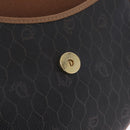 Christian Dior Honeycomb Shoulder Bag PVC Black Gold Auth ka6870-17
