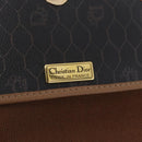 Christian Dior Honeycomb Shoulder Bag PVC Black Gold Auth ka6870-18