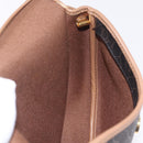 Christian Dior Honeycomb Shoulder Bag PVC Black Gold Auth ka6870-20
