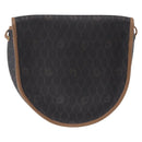 Christian Dior Honeycomb Shoulder Bag PVC Black Gold Auth ka6870-3