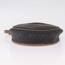 Christian Dior Honeycomb Shoulder Bag PVC Black Gold Auth ka6870-9