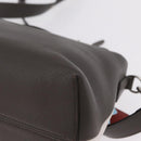 FENDI By The Way Shoulder Bag Leather Beige Silver Auth ka6871A-16