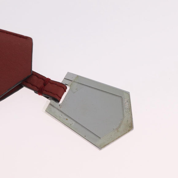 FENDI By The Way Shoulder Bag Leather Beige Silver Auth ka6871A