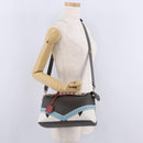 FENDI By The Way Shoulder Bag Leather Beige Silver Auth ka6871A-32