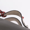 FENDI By The Way Shoulder Bag Leather Beige Silver Auth ka6871A-8