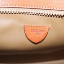 CELINE Macadam Canvas Clutch Bag PVC Beige Gold Auth ka6872-14