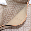 CELINE Macadam Canvas Clutch Bag PVC Beige Gold Auth ka6872-21