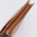 CELINE Macadam Canvas Clutch Bag PVC Beige Gold Auth ka6872-6