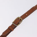 CELINE Macadam Canvas Shoulder Bag PVC Beige Gold Auth ka6873-10