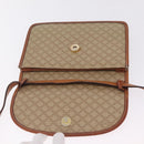 CELINE Macadam Canvas Shoulder Bag PVC Beige Gold Auth ka6873-17