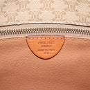 CELINE Macadam Canvas Shoulder Bag PVC Beige Gold Auth ka6873-20