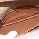 CELINE Macadam Canvas Shoulder Bag PVC Beige Gold Auth ka6873-21