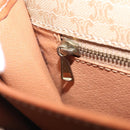 CELINE Macadam Canvas Shoulder Bag PVC Beige Gold Auth ka6873-27
