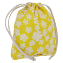 Miu Miu Purse Pouch Nylon Yellow Auth ka6874A-1