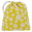 Miu Miu Purse Pouch Nylon Yellow Auth ka6874A-3