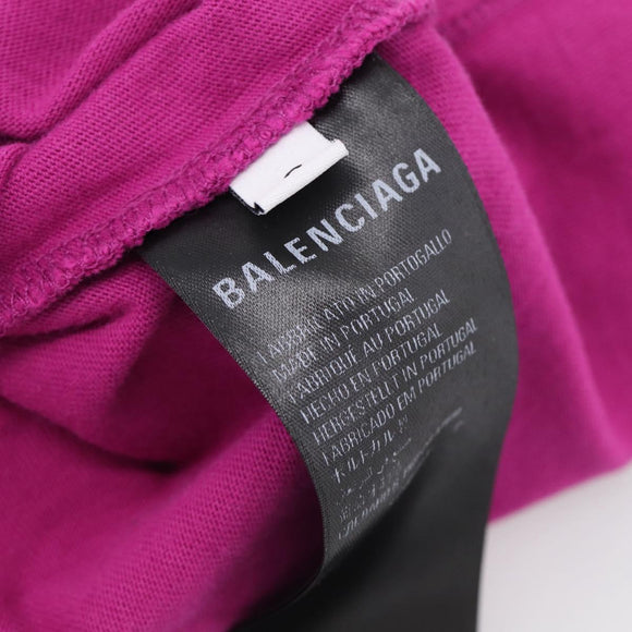Balenciaga Rainbow Logo Large Fit Short-sleeved T-shirt Cotton S Auth ka6875A