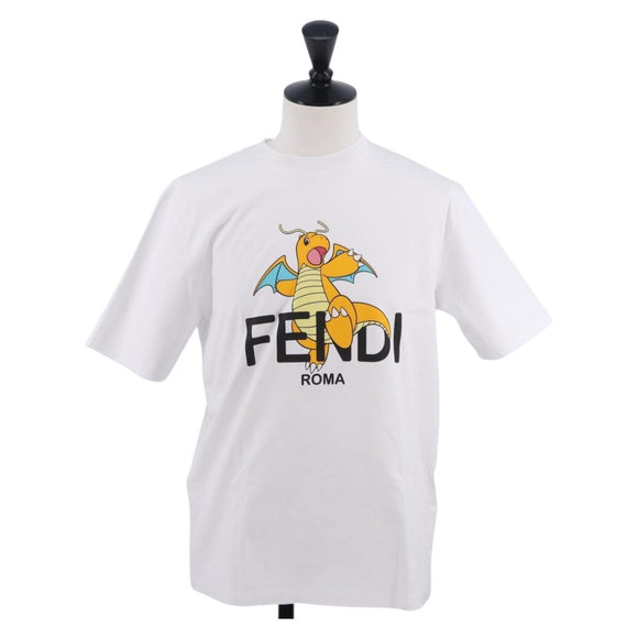 FENDI x FRGMT x POKÉMON Dragonite Short-sleeved T-shirt Cotton S Auth ka6876SM